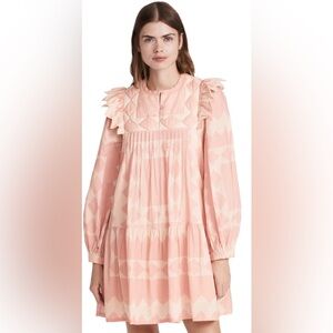 SEA New York Quilted Printed Dress Size small in Pink